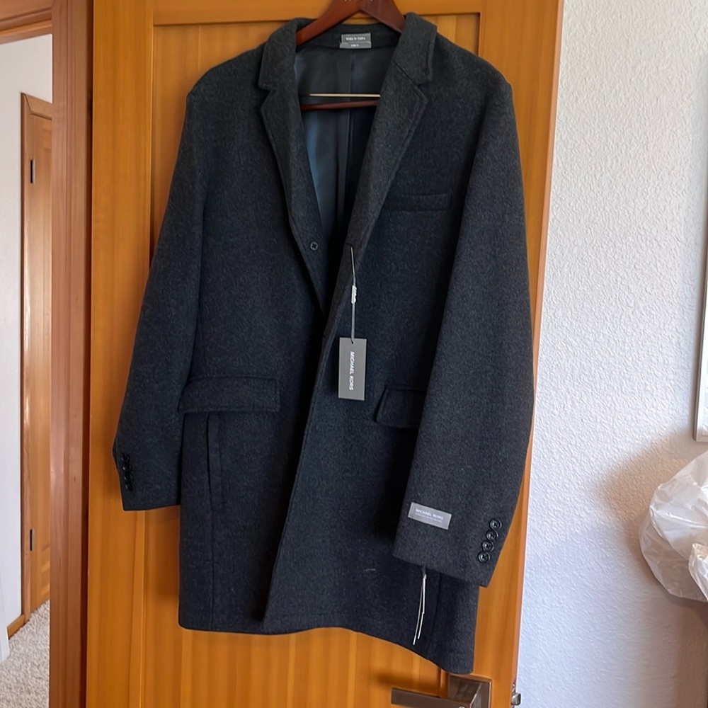 men’s 3/4 length wool car coat/over coat NWT size 42reg